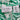 Nicole Miller Top Large Green/White
