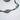 Sorrelli Multi Crystal Scatter Necklace Blue/Silver 34" - 40"