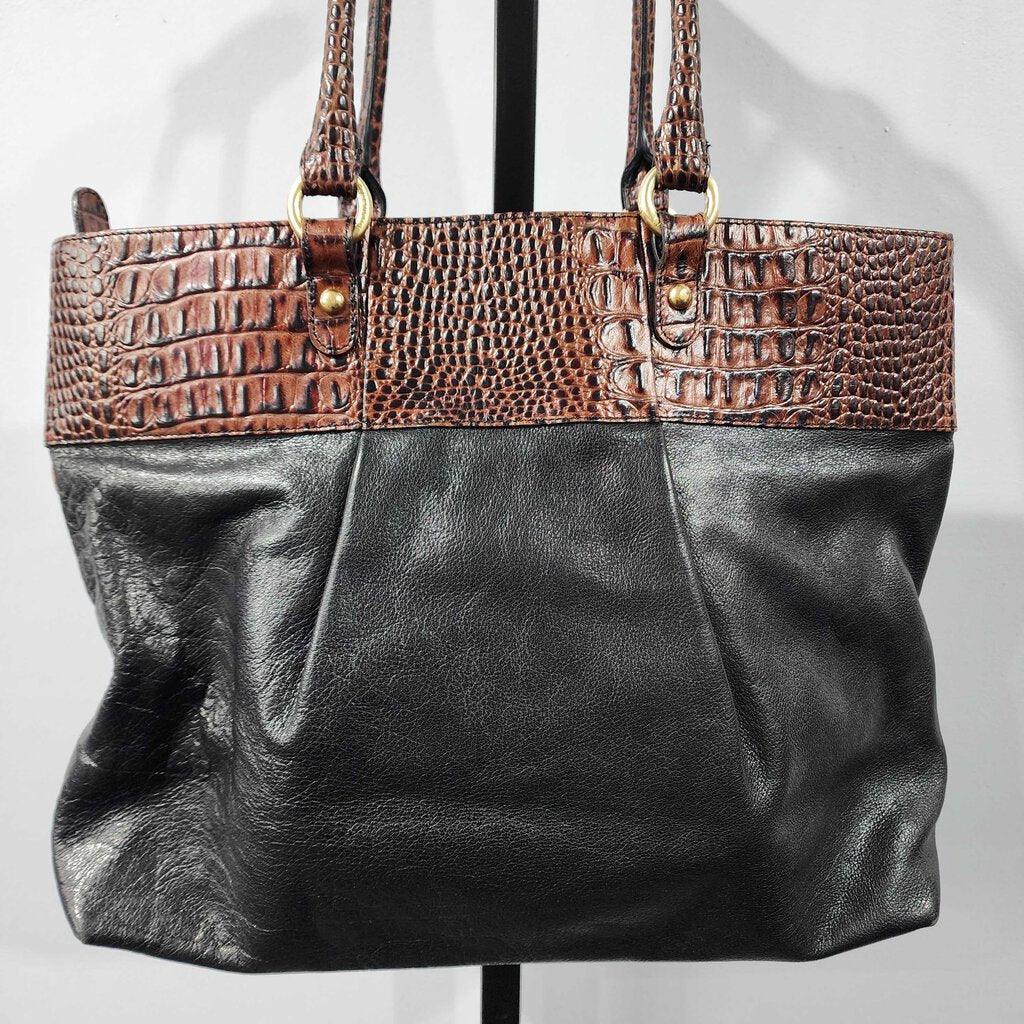 Black and Brown Brahmin Purse